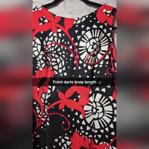 ALYX Limited Floral Dress - Black, Red, White Sheath Dress Size 8P SKU‎ 249 - Picture 3 of 4